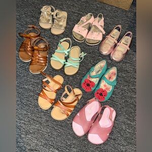Toddler Girl sandals lot